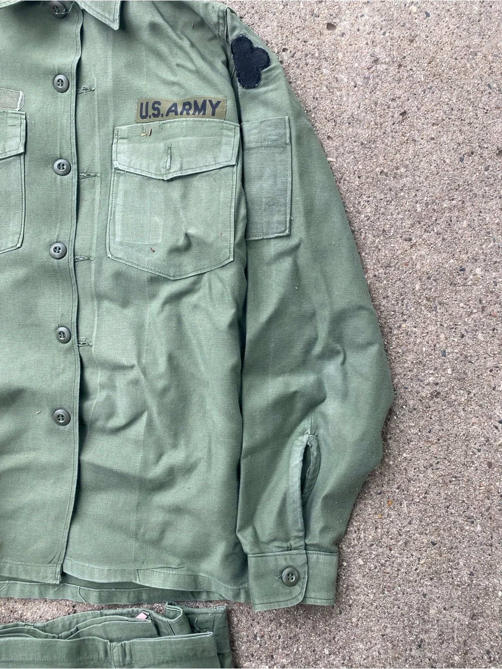 U.S. Army OG-107 Olive Green Utility Shirt with Matching Pants